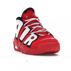 Authentic Nike Air More Uptempo University Red Black White GS