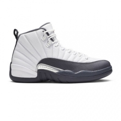 Authentic Air Jordan 12 Retro White Dark Grey