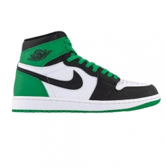 Authentic Air Jordan 1 High OG Lucky Green Black GS