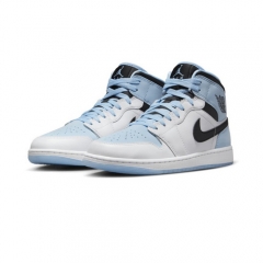 Authentic Air Jordan 1 Mid SE Ice Blue 2023 GS