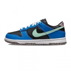 Authentic Nike Dunk Low Crater Blue Black GS