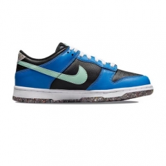 Authentic Nike Dunk Low Crater Blue Black GS