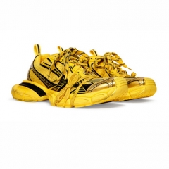 Authentic Balenciaga 3XL Yellow Sneaker Yellow Black Mesh Polyurethane GS
