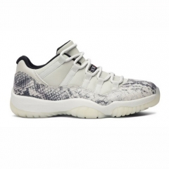 Authentic Air Jordan 11 Low Snakeskin Light Bone