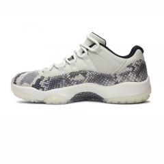 Authentic Air Jordan 11 Low Snakeskin Light Bone