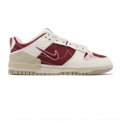 Authentic Nike Dunk Low Disrupt 2 Valentine s Day Wine Red White Pink