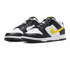 Authentic Nike Dunk Low Yellow Panda White Black Yellow