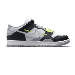 Authentic Nike Dunk Low Scrap Wolf Grey Light Lemon Twist