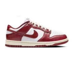 Authentic Nike Dunk Low PRM Team Red