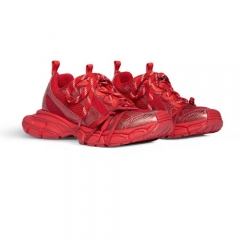 Authentic Balenciaga 3XL Sneaker Red Mesh Polyurethane