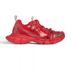 Authentic Balenciaga 3XL Sneaker Red Mesh Polyurethane