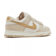 Authentic Nike Dunk Low Gold Swoosh GS