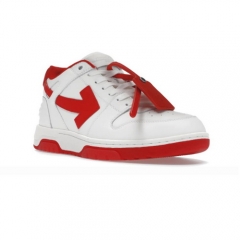 Authentic Off‑White Out of Office OOO Low Tops White Red