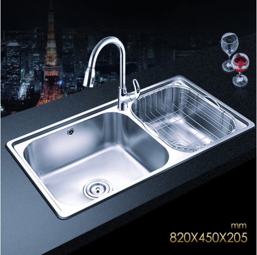 Jomoo ZH06120D Combo Double Basin Kitchen Sink Stainless Steel With Pull Down Kitchen Faucet
