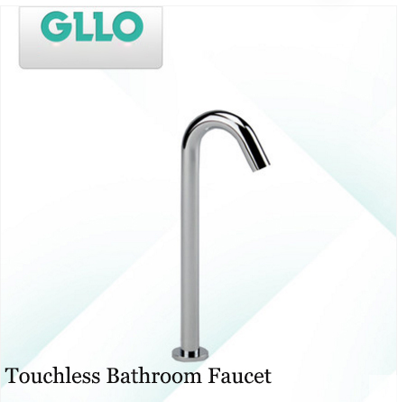 GLLO Bathroom Faucets GL-2221 Polished Chrome Electric Sensor Infrared Touchless Bathroom Faucet Commercial Home Cold Hot Water Cheap Bathroom Faucets