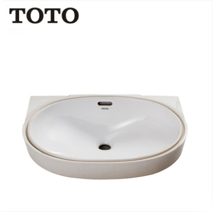 TOTO Bathroom Sink LW546BVD Dual Hole Bathroom Vanity Sinks TOTO Cefiontect Technology Undermount Bathroom Sinks Without Bathroom Sink Faucets Drainer