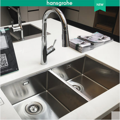 Hansgrohe Kitchen Sinks Combo 99110398 Double Basin Undermount