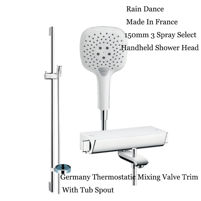 Hansgrohe Shower Heads 131414 & 285884 Rain Dance Thermostatic Shelf