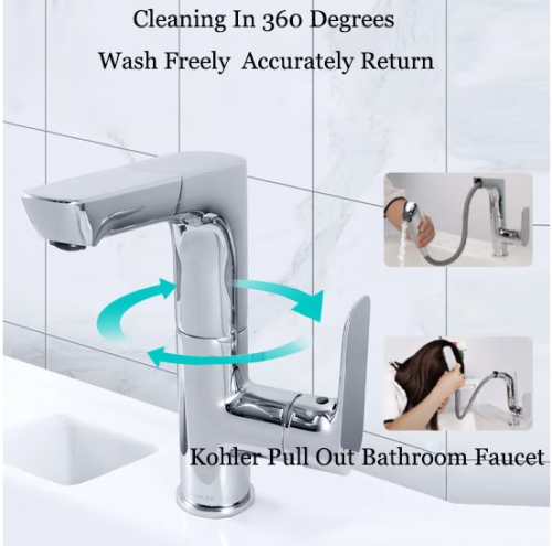 Kohler Bathroom Faucets 29006T Aleo Pull Down Touchless Bathroom Faucet