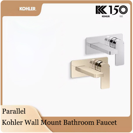 Kohler Bathroom Faucets 22567T Parallel Wall Mount Brass Bathroom Faucet