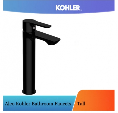 Kohler Bathroom Faucets Tall 25102T Aleo Single Handle Bathroom Sink Faucet Black