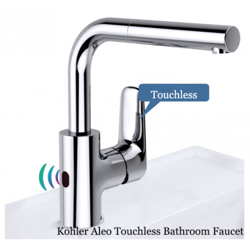 Kohler Bathroom Sink Faucets 29008T Aleo Pull Down Sprayer Touchless Bathroom Faucet