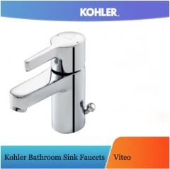 Kohler Bathroom Sink Faucets 16098T Viteo Polished Chrome Single Hole Bathroom Faucet