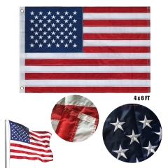 4' x 6' Embroidered U.S. Flag