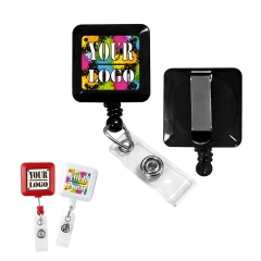 Square Retractable Badge Reel