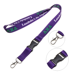 Sublimated Polyester Neck Lanyard w/ Quick Release Buckle