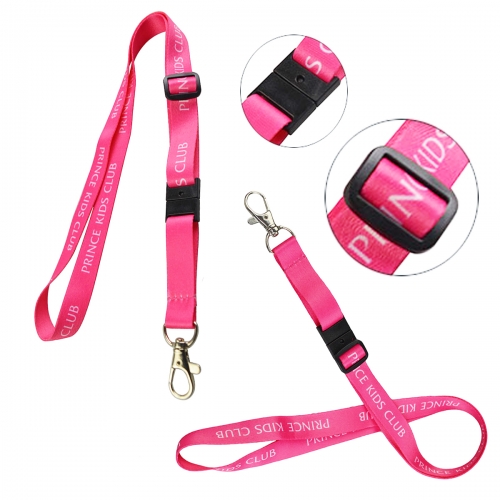 Adjustable Sublimated Lanyard w/ Safe Breakaway