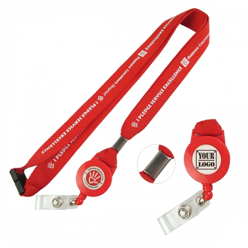 Neck Lanyard w/ Badge Holder & Safe Neck Breakaway