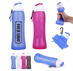17Oz Foldable Silicone Water Bottle
