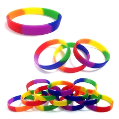 Rainbow Silicone Bracelet