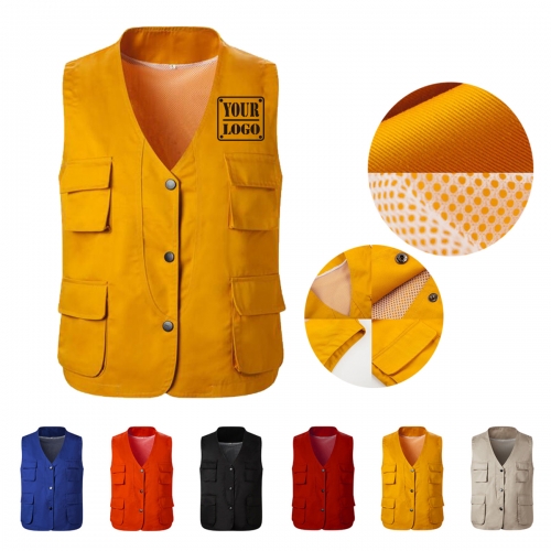 Work Button Vest