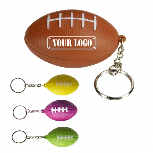 Football Stress Reliever Keychain