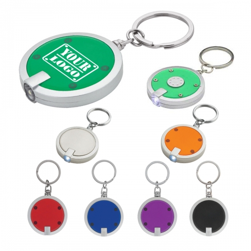 Round LED Key Chain