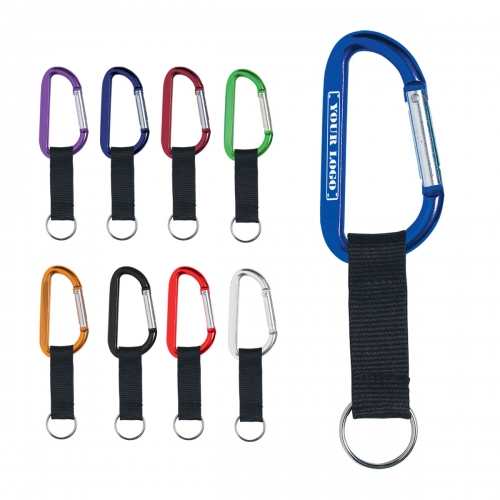 Anodized Carabiner Strap Keychain