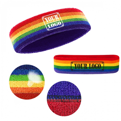 Rainbow Headband / Sweatband