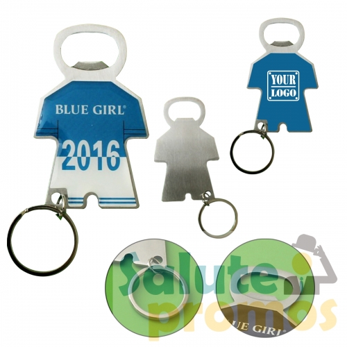 Jersey Shaped Bottle Opener Keychain