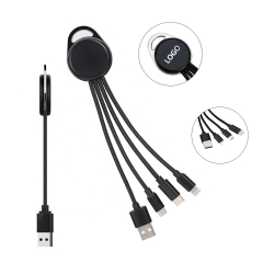 3 in 1 Nylon Woven Charging Cable
