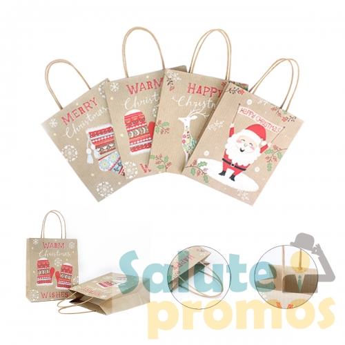 Christmas Kraft Paper Bags