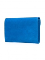 custom design suede envelope clutch bag