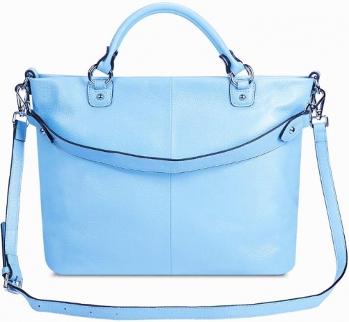soft genuine leather  lady 3-way satchel tote handbag