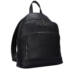 Elephant grain effect pebbled leather backpack
