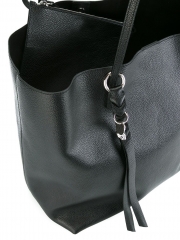 Soft premium calf leather tote bag handbag