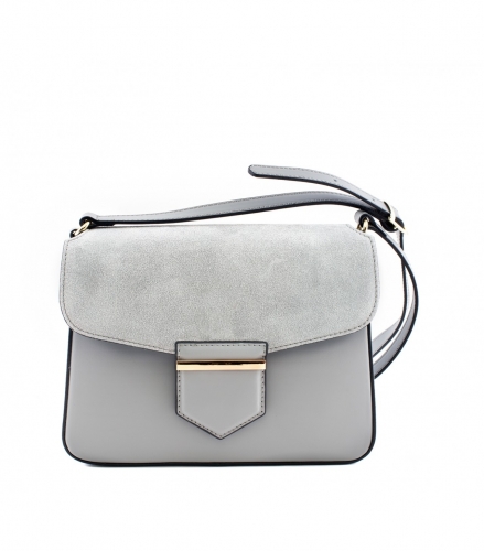 suede leather and nappa mini cross body bag