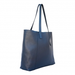 Soft sumptuous premium leather tote with detachable leather envelope clutch