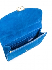 custom design suede envelope clutch bag