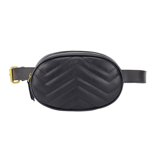 soft quilted leather waist bag